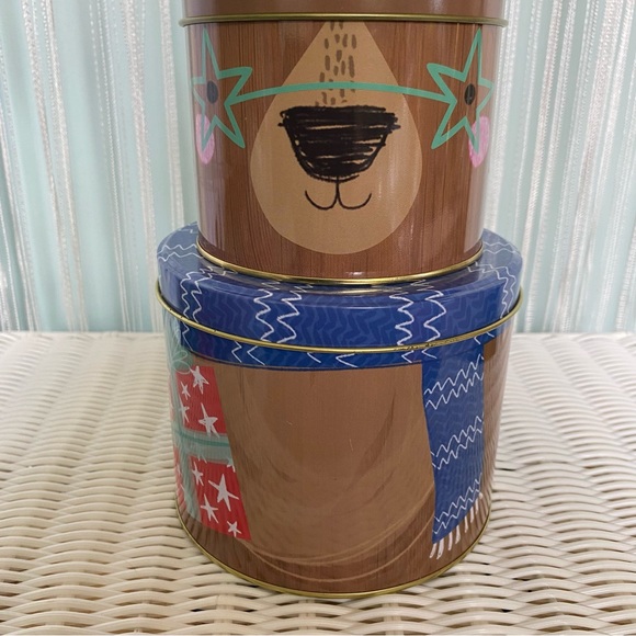 Three Tier Bear Storage Tin Can - Picture 3 of 17